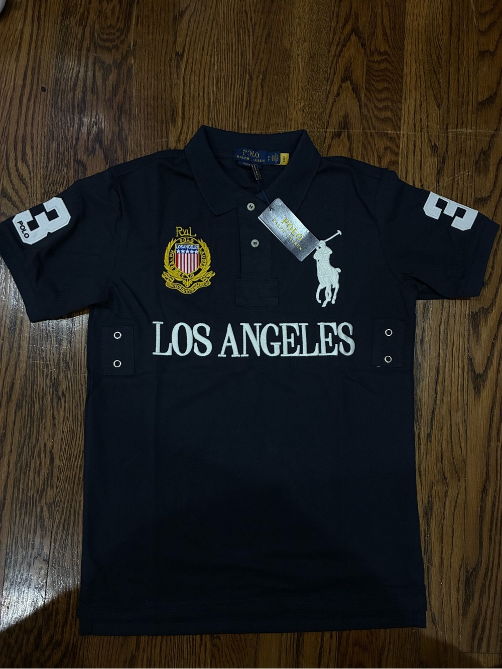 Polo by Ralph Lauren Navy Los Angeles Embroidered Men's Polo